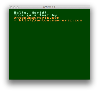 FCEUX screenshot of 'ex02-asm-example' program